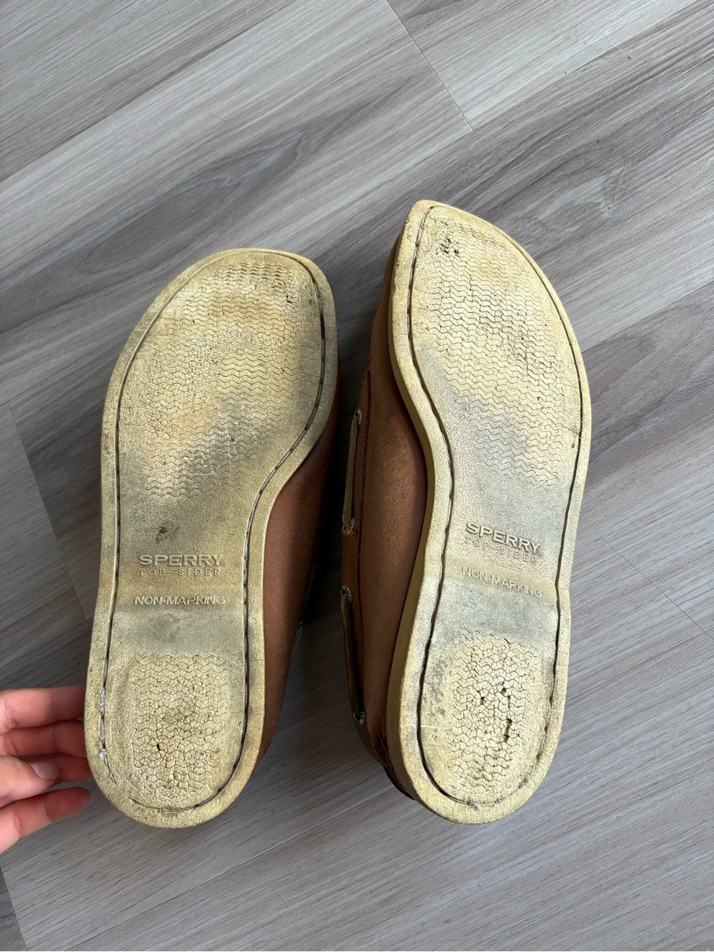 Sperry Brown Leather Boat Shoes